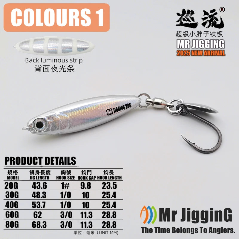 2025 New Super Short  Arherina Bleekeri Metal Jigs 30g/40g/60g/80g Spanish Mackerel Katsuo Lure Sea Fishing Spoon  Jigging Bait