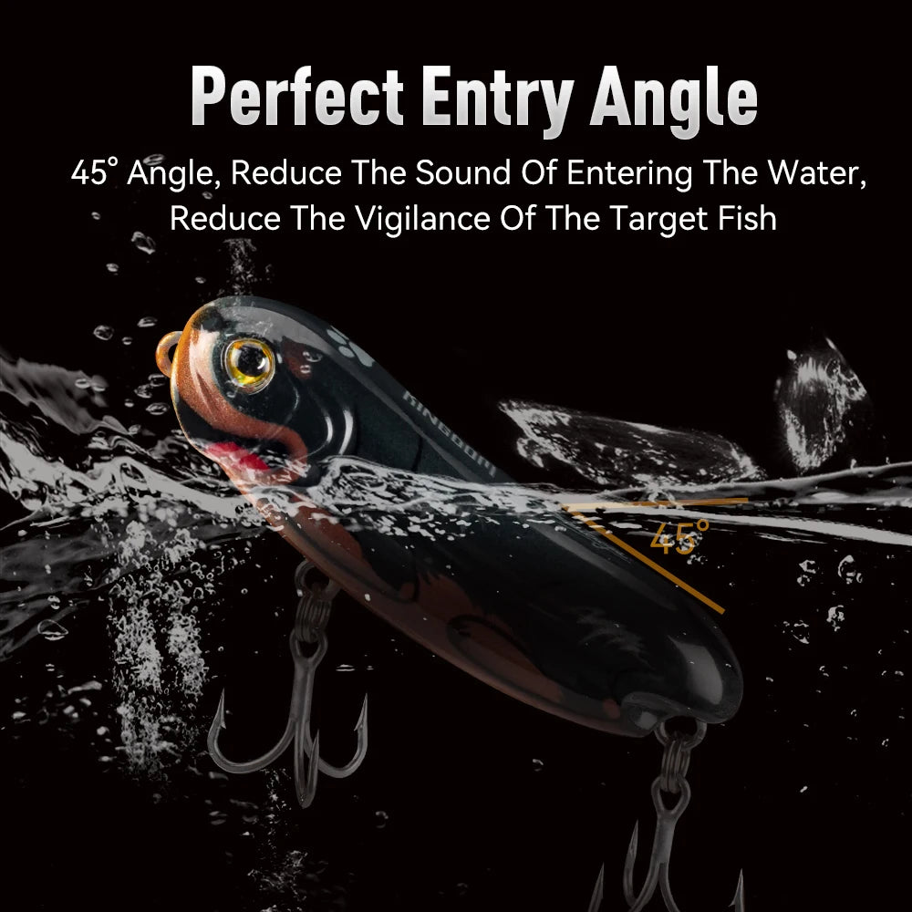 Kingdom 3D-Dachshund Long Casting 7.5g 55mm Topwater Pencil Fishing Lure Artificial Floating Z Action Hard Baits Surface Lures