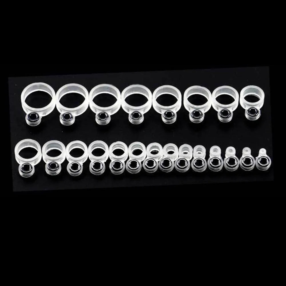 14/22 Pcs Fishing Rod Guide Repair Kit Silicone Ceramic Ring Tips Line Guides For Rod Building And Maintenance