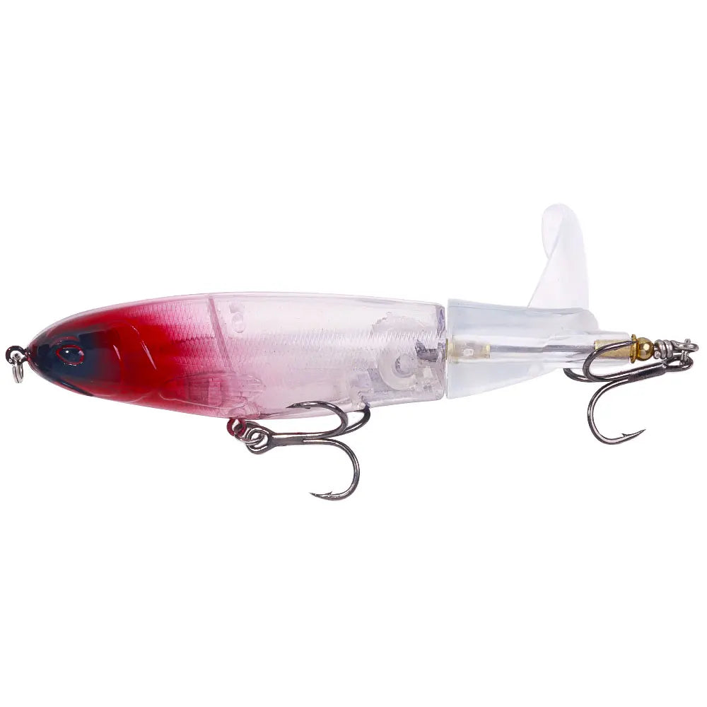 1pcs topwater Popper Propeller Topwater Fishing Lures Artificial Bait Hard Crankbait Wobbler Rotating Tail Fishing Tackl
