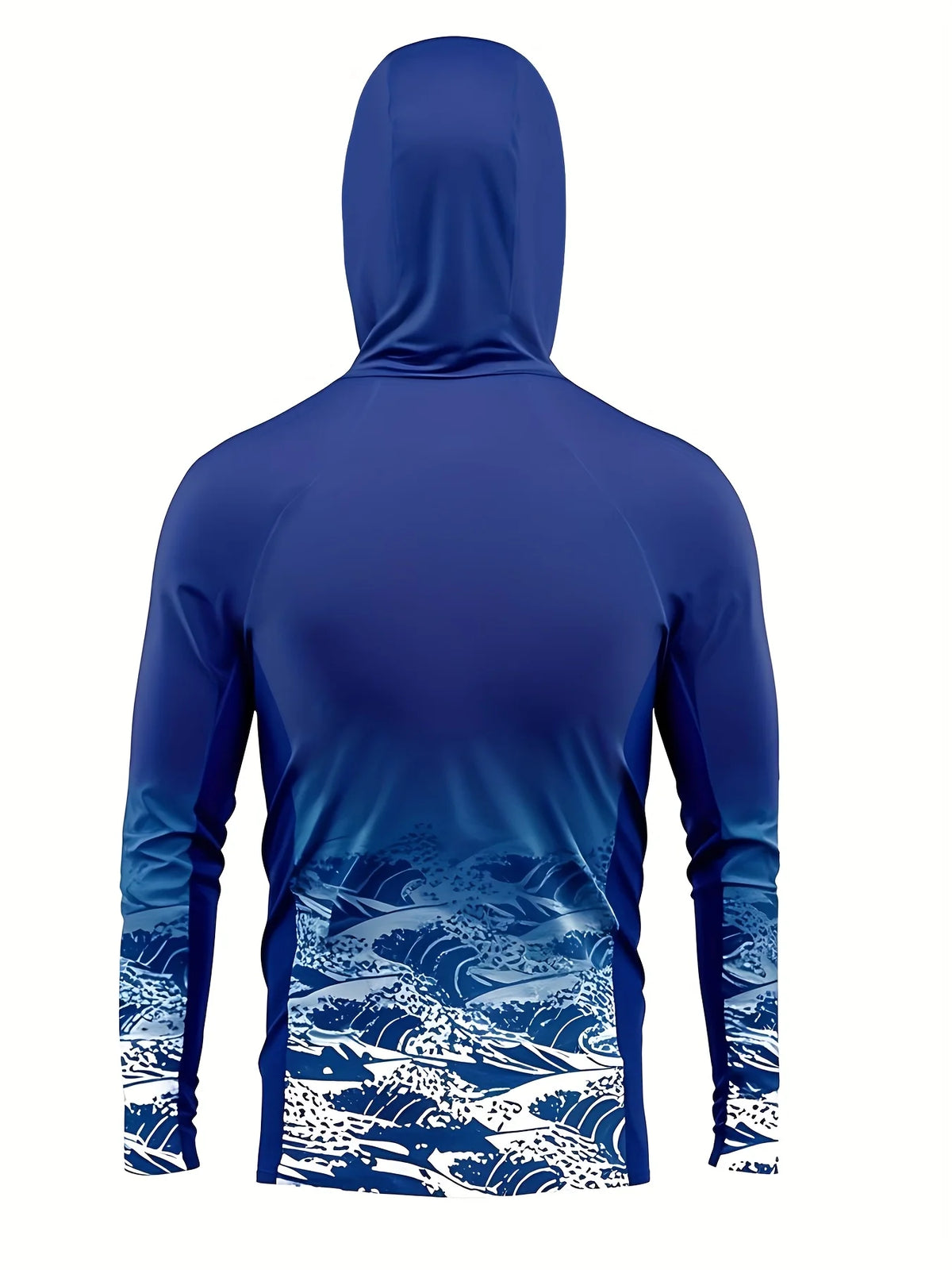 2026 Summer Best-selling Men's Fishing Outfit for Outdoor Sports Sun Protection Relaxation Comfort Softness 3D Wave Pattern Prin
