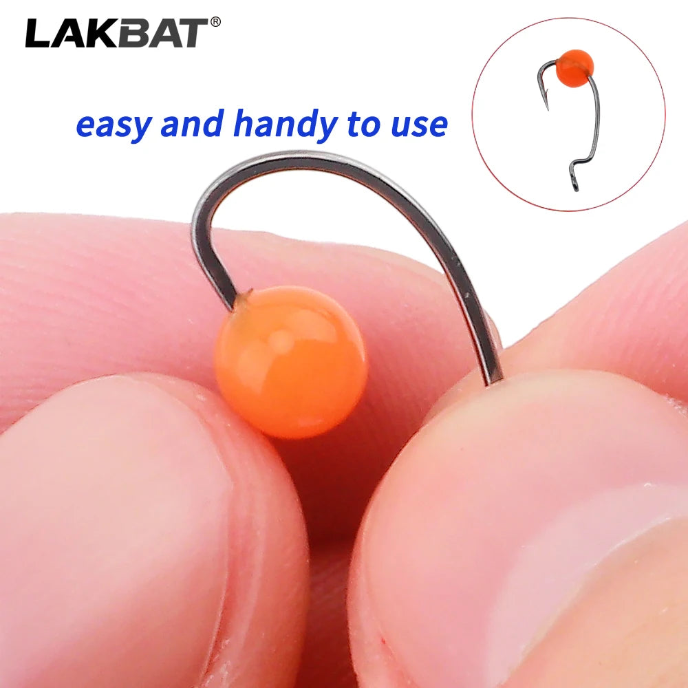 LAKBAT 300PCS Jelly Lure Fishy Aroma Soft Egg Bait Carp Fishing Attractant String Hook Pill Fishing Tackle Pesca Outdoor Goods