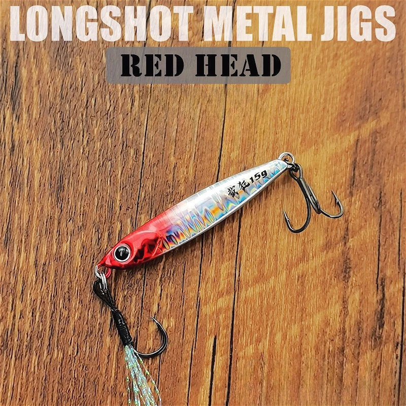 Ultra Far Throw Iron Plate Bait Drift Down Fishing Metal Jig Bait Sea Bass Mackerel Tilapia Sequin Shore Throwing Fishing Lures