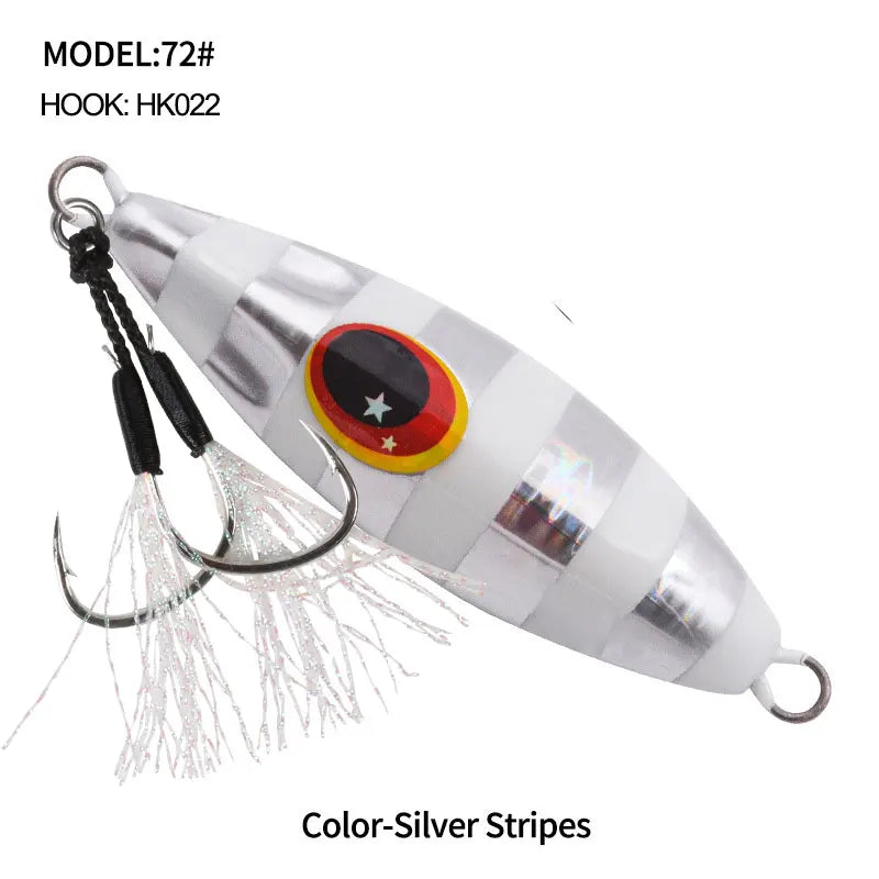 OBSESSION J72 Slow Bee Micro Slow Jig 30g 40g 60g 80g 120g Pitch Jigging Spoon Lures Shore Saltwater Casting Fishing Jig Bait