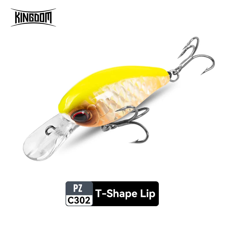 KINGDOM Floating Minnow 6g 6.5g Crankbait Wobblers Jerkbait Artificial Hardbait for Trout Bass Perch Pike Fishing Tackle Lures