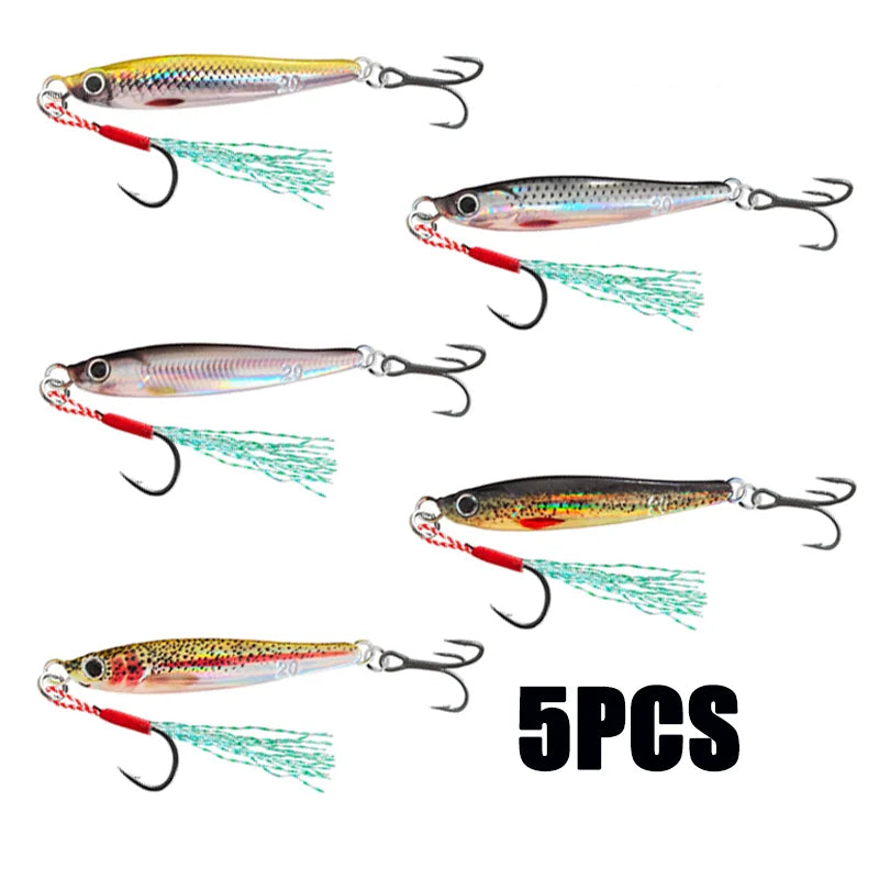 Metal Jig Fishing Lures 7g 10g 15g 20g 25g 30g 40g UV Coating Biomimetic Fish Iron Plate Bait Casting Jig Pike Bass Trout Tuna