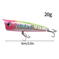 1pc Popper Mare Spinning Fishing Lures15/20g Topwater Popper Artificial Hard Baits Saltwater Topwater Bait for Bass Pike Lures
