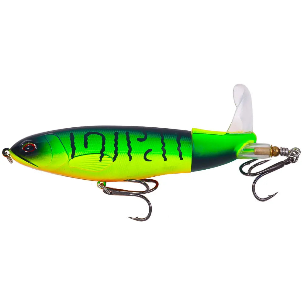 1pcs topwater Popper Propeller Topwater Fishing Lures Artificial Bait Hard Crankbait Wobbler Rotating Tail Fishing Tackl