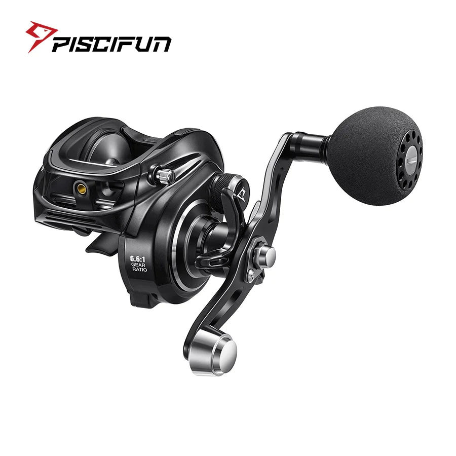 Piscifun Alijoz Alinox 300 Low Profile Baitcasting Reel 15KG Max Drag 9 Bearings Aluminum Frame Freshwater Saltwater Reels