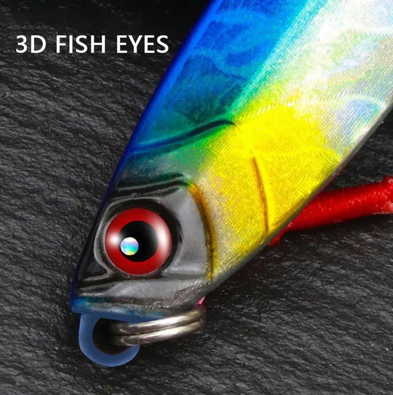 Iron Plate Jig Baits Shore Cast Fishing Lures 7g 10g 15g 20g Laser Spoon Jigging Wobble Bait Metal Sinking Bait for Bass Pesca