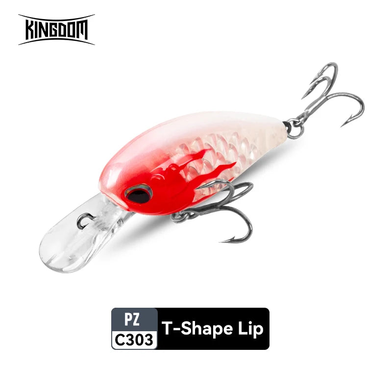 KINGDOM Floating Minnow 6g 6.5g Crankbait Wobblers Jerkbait Artificial Hardbait for Trout Bass Perch Pike Fishing Tackle Lures