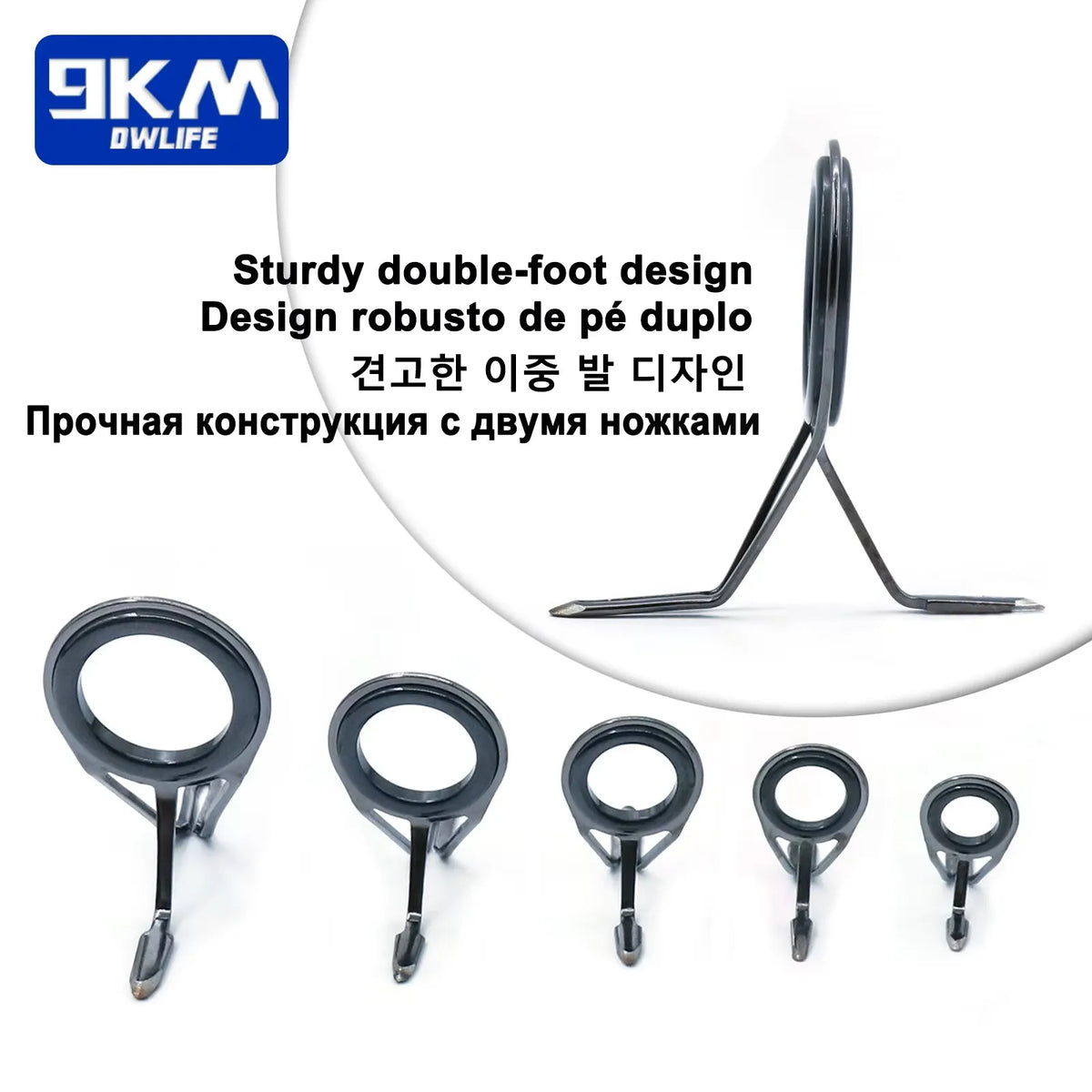 9KM Fishing Rod Guide 8~120Pcs Spinning Rod Repair Kit Stainless Steel Casting Rod Building Ceramics Ring Rod Replacement Set