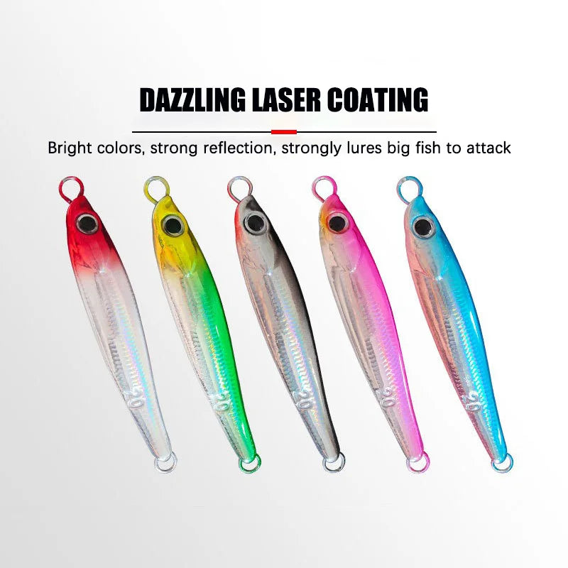 Metal Jig Fishing Lures 7g 10g 15g 20g 25g 30g 40g UV Coating Biomimetic Fish Iron Plate Bait Casting Jig Pike Bass Trout Tuna