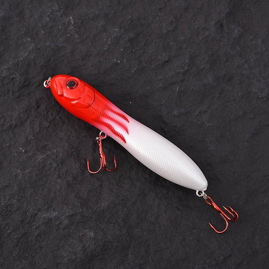 5PCS TopWater Snake Head Pencil Crankbaits Fishing Lures Set Top Walkers Hard Bait Artificial Wobblers For Pike Trolling Surface