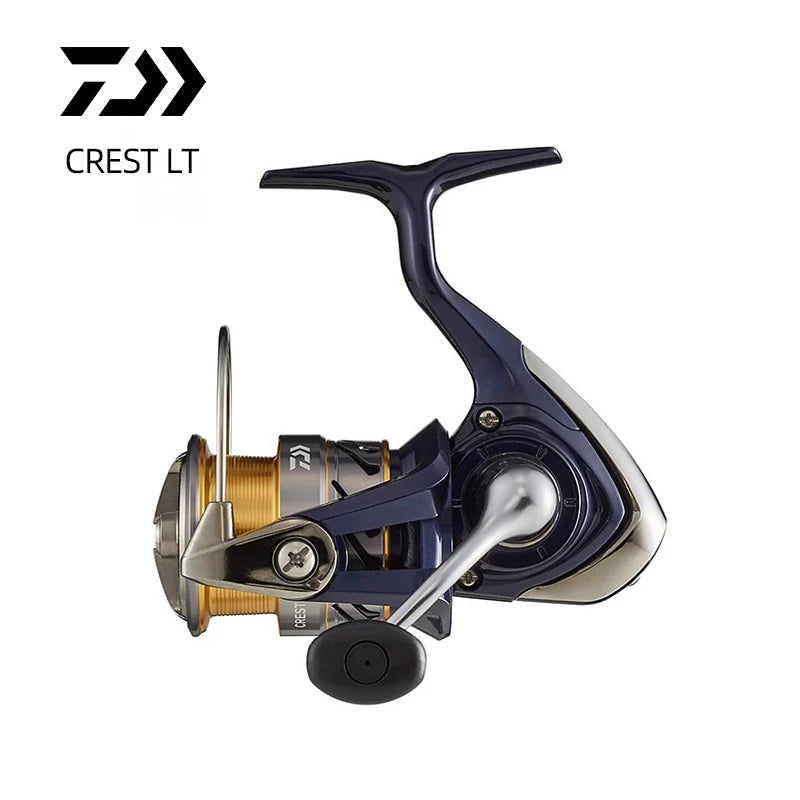 DAIWA CREST LT  Fishing Spinning Reel 2000 2500 3000 4000 Shallow Spool Max Drag 5-12KG Seawater Wheel Fishing Tackle