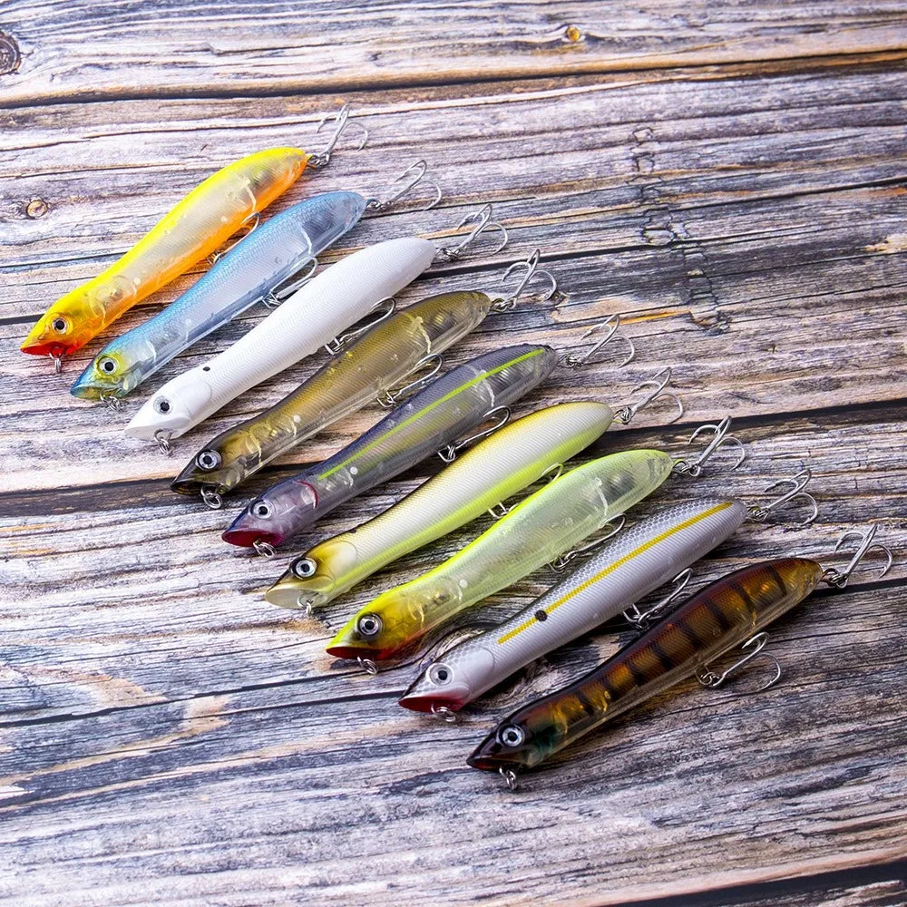 Fishing Lure 125mm 17g Topwater Pencil Popper Wobbler for Fishing Seabass Top Water Patchinko Baits Saltwater Surface Lures