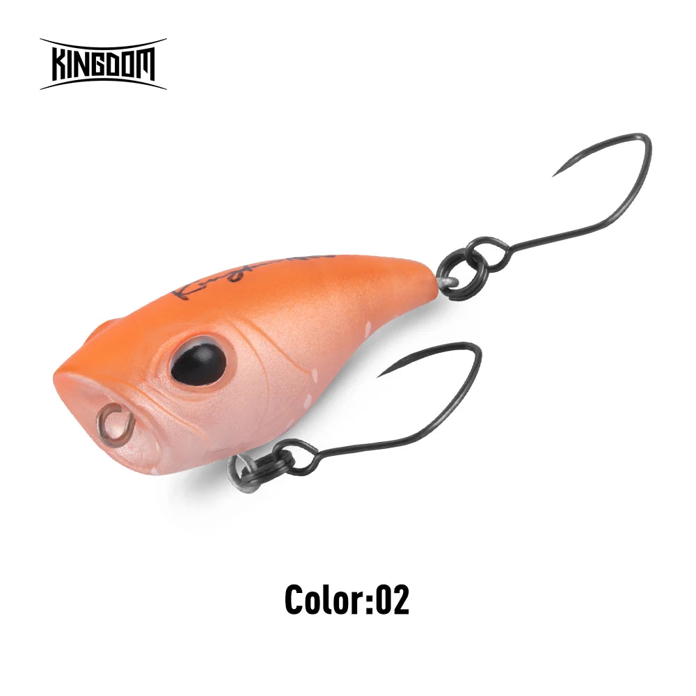 Kingdom Mini Popper Fishing Lure 1.5g 27mm 2.2g 34mm Floating Artificial Baits Topwater Crankbaits For Trout Bass Pike Fishing