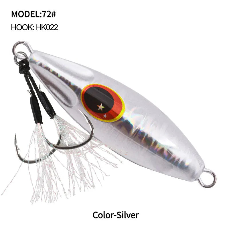 OBSESSION J72 Slow Bee Micro Slow Jig 30g 40g 60g 80g 120g Pitch Jigging Spoon Lures Shore Saltwater Casting Fishing Jig Bait