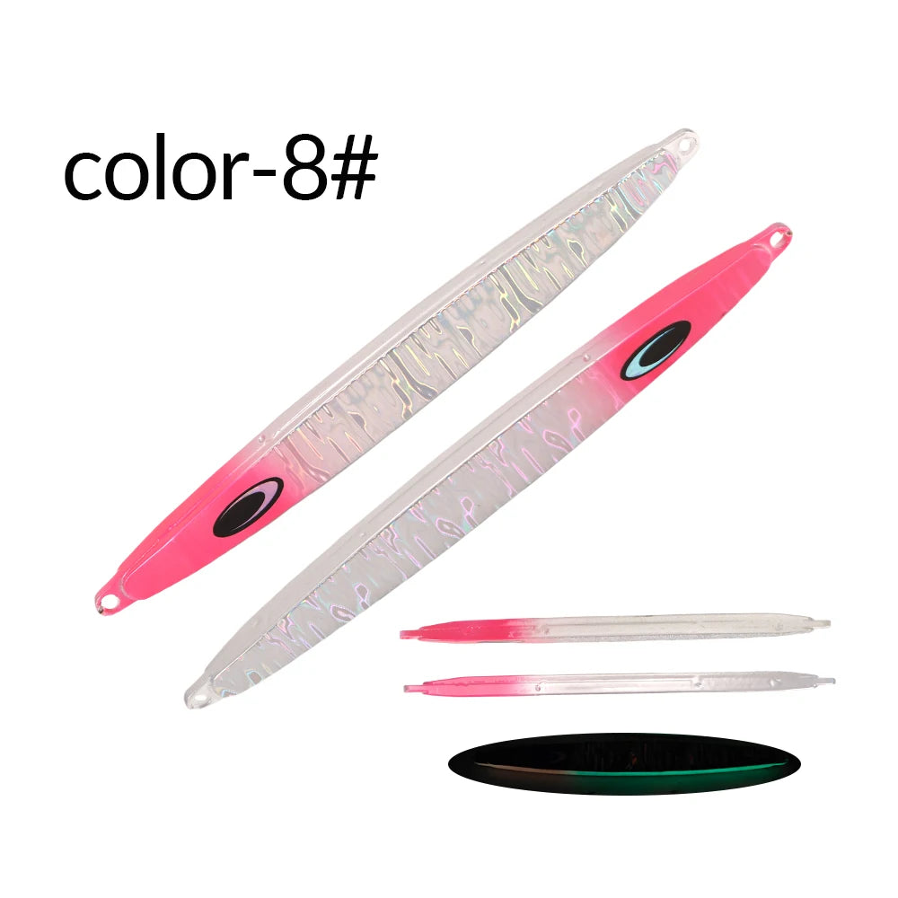 TOLU Nature Boy Iron Fast Sinking Metal Fishing Jig 130g/160g/180g 9 Colors Saltwater Deepsea Fishing Lures